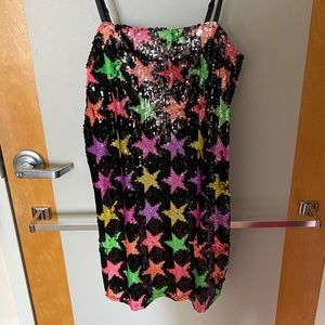 BANJUL sequin star dress